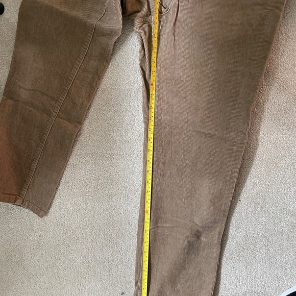 High Waist Uniqlo Corduroy Pants, Tan, 30 x 29 - Picture 3 of 4